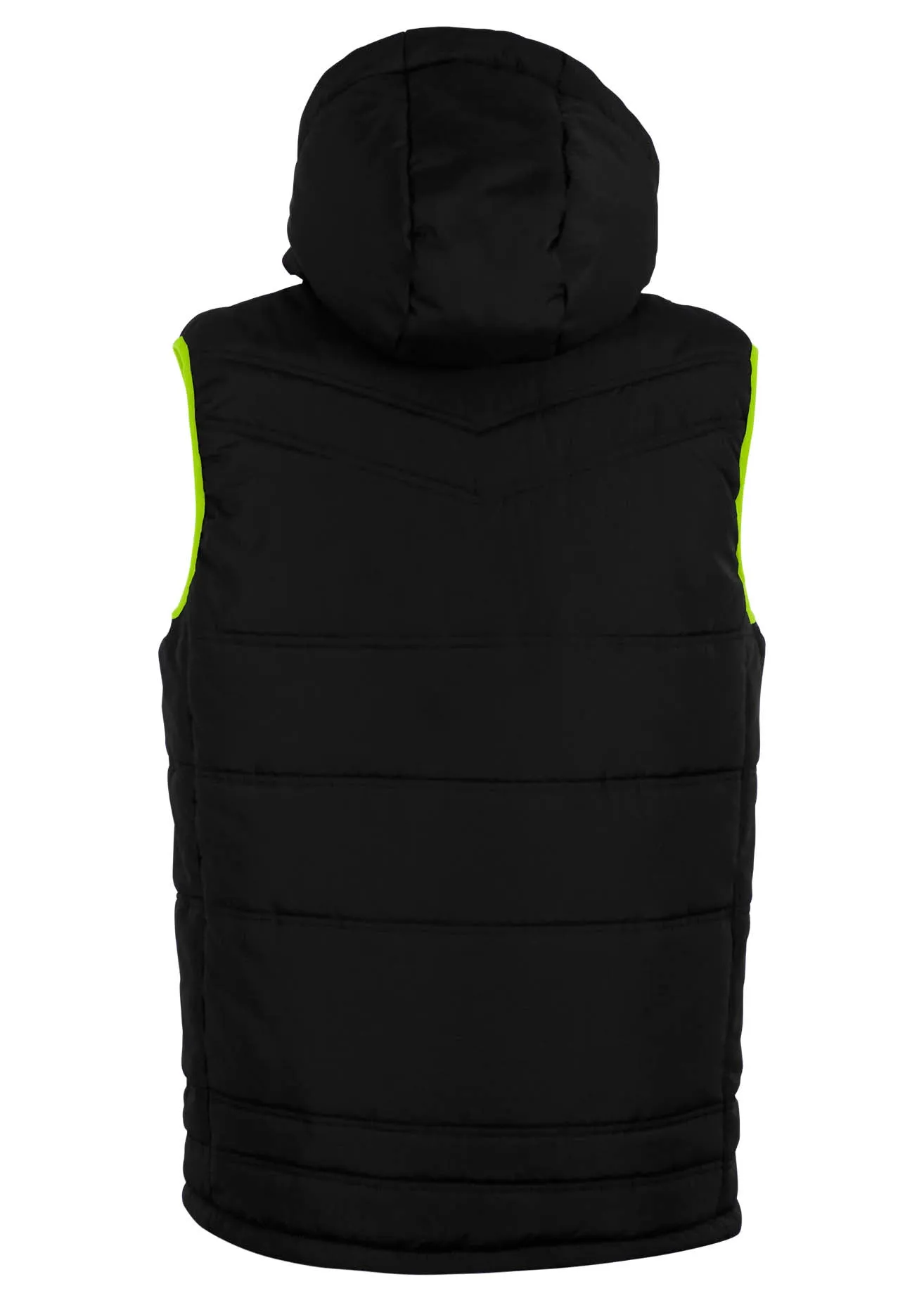 Nova Sleeveless Gilet Black/Green Neon Kids
