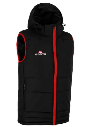 Nova Sleeveless Gilet Black/Red Kids