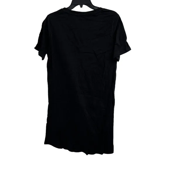 n:PHILANTHROPY Black Leonardo Knot Front Short Casual Shirtdress Black Small New
