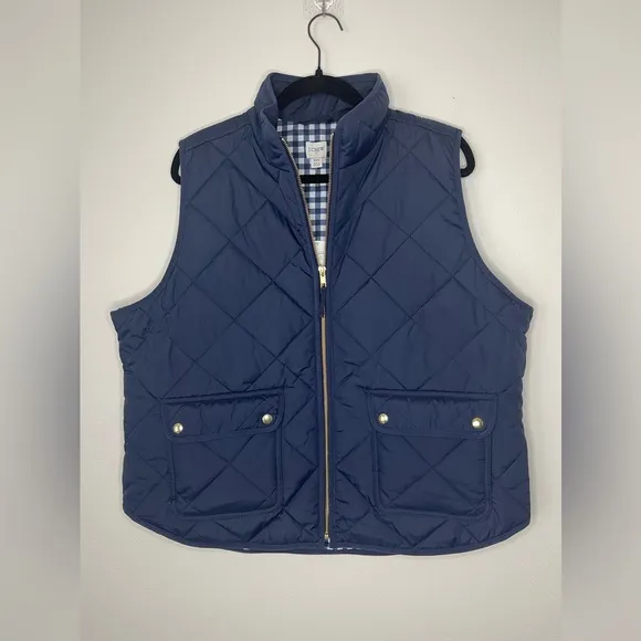 NWT J. Crew Excursion Quilted Down Vest Size XXL