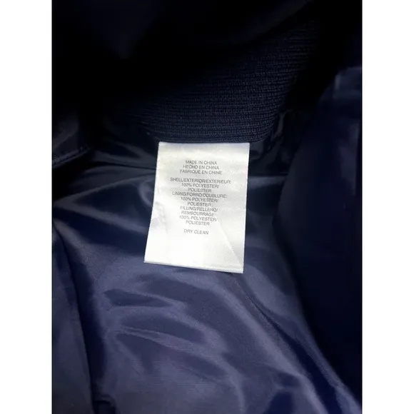 NWT Jones New York blue quilted light weight jacket size XL