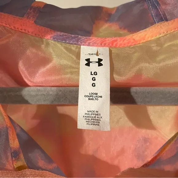 NWT Under Armour Storm Up the Pace Windbreaker Jacket in Pink Sands Color