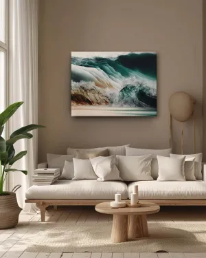 Ocean Echoes Abstract canvas art