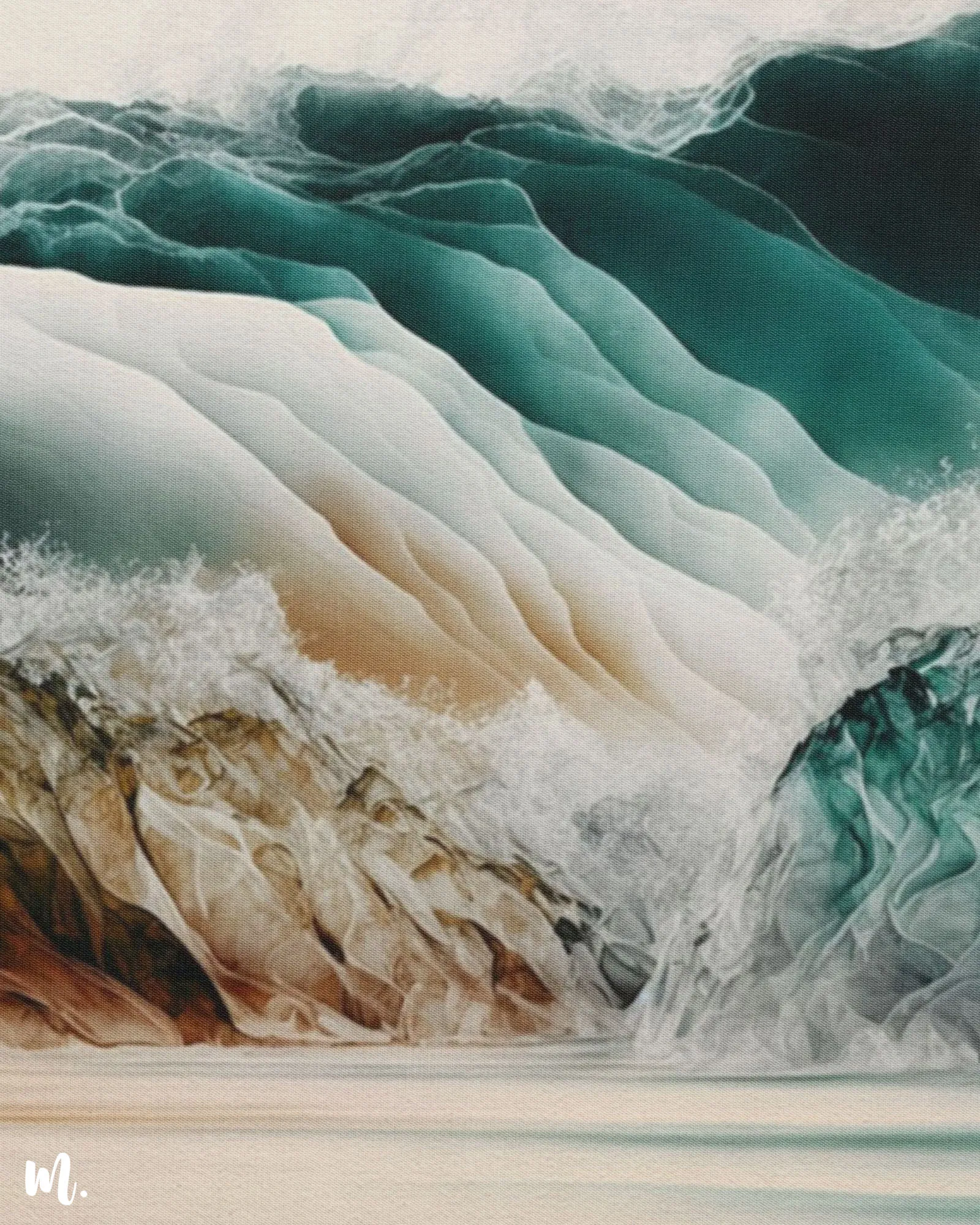 Ocean Echoes Abstract canvas art