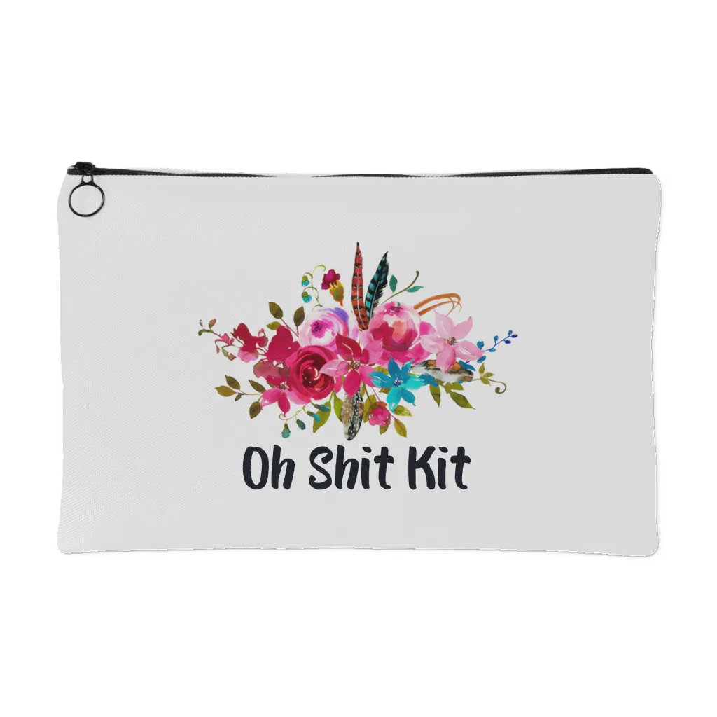 Oh Shit Kit Makeup Bag Cosmetic Floral Accessory Pouch Stage Mom Makeup Artist Gift