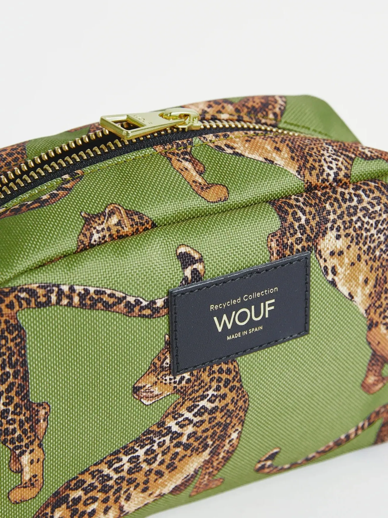 Olive Leopard Toiletry Bag