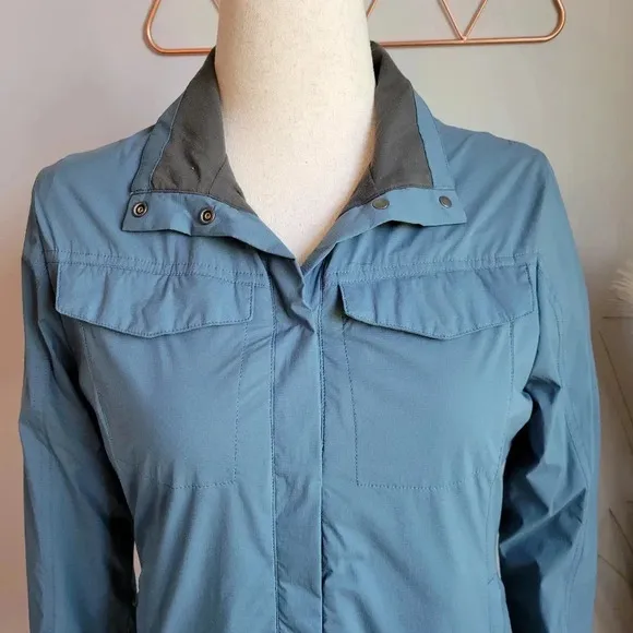 Outdoor Research New Women's Blue Microlight Shirt Jacket Shacket Size Medium