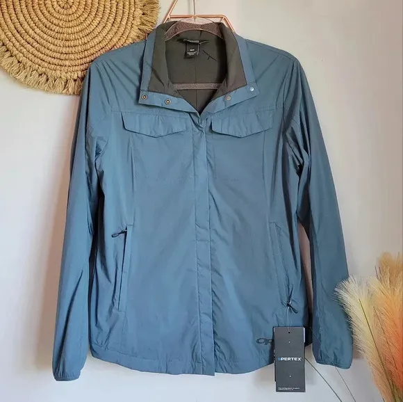 Outdoor Research New Women's Blue Microlight Shirt Jacket Shacket Size Medium