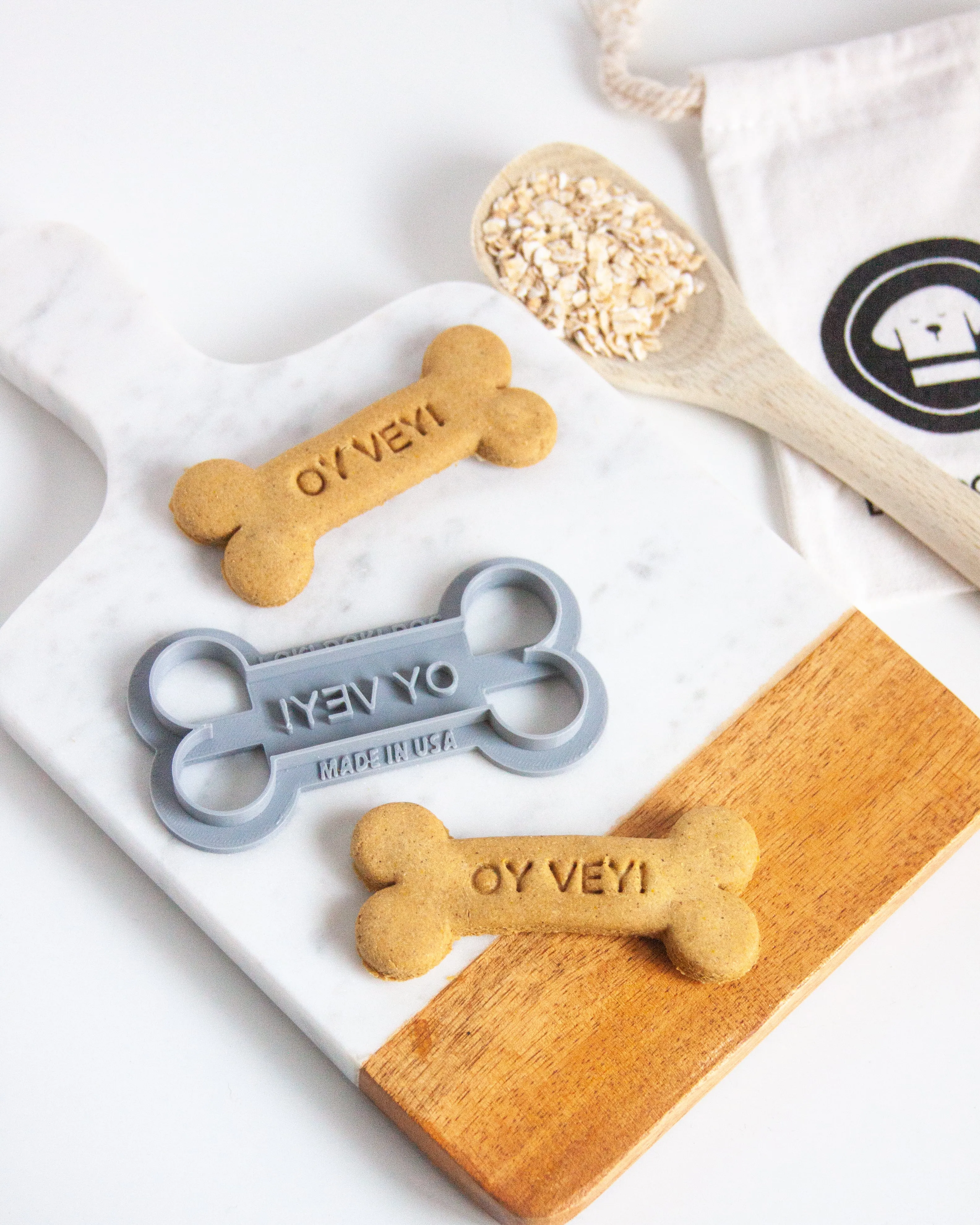 Oy Vey! Cookie Cutter -  Hanukkah Dog Cookie Cutter