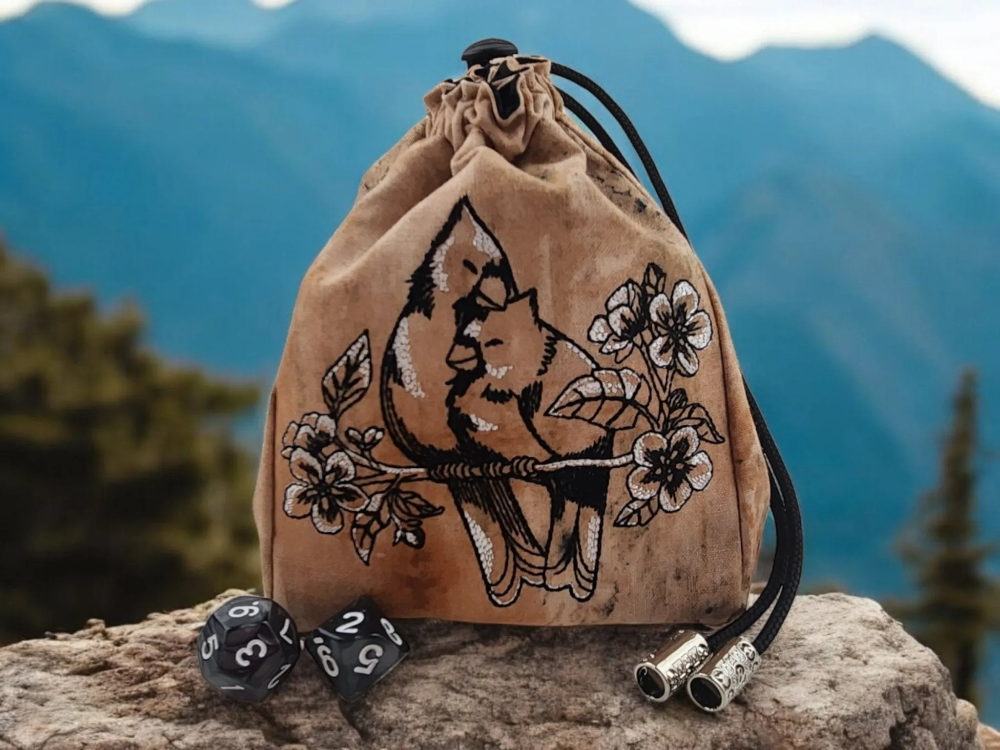 Pair of Cardinals dice bag/ extra large