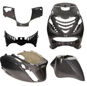 Panel Kit High Gloss Psychedelic Black | Piaggio ZIP 2000/SP Models