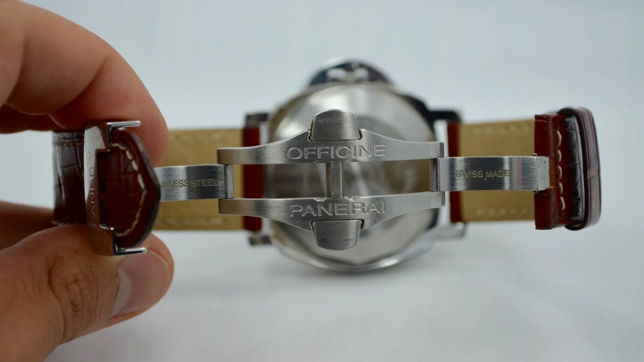 Panerai Luminor GMT PAM 88 Steel Automatic Wristwatch