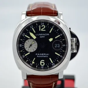 Panerai Luminor GMT PAM 88 Steel Automatic Wristwatch