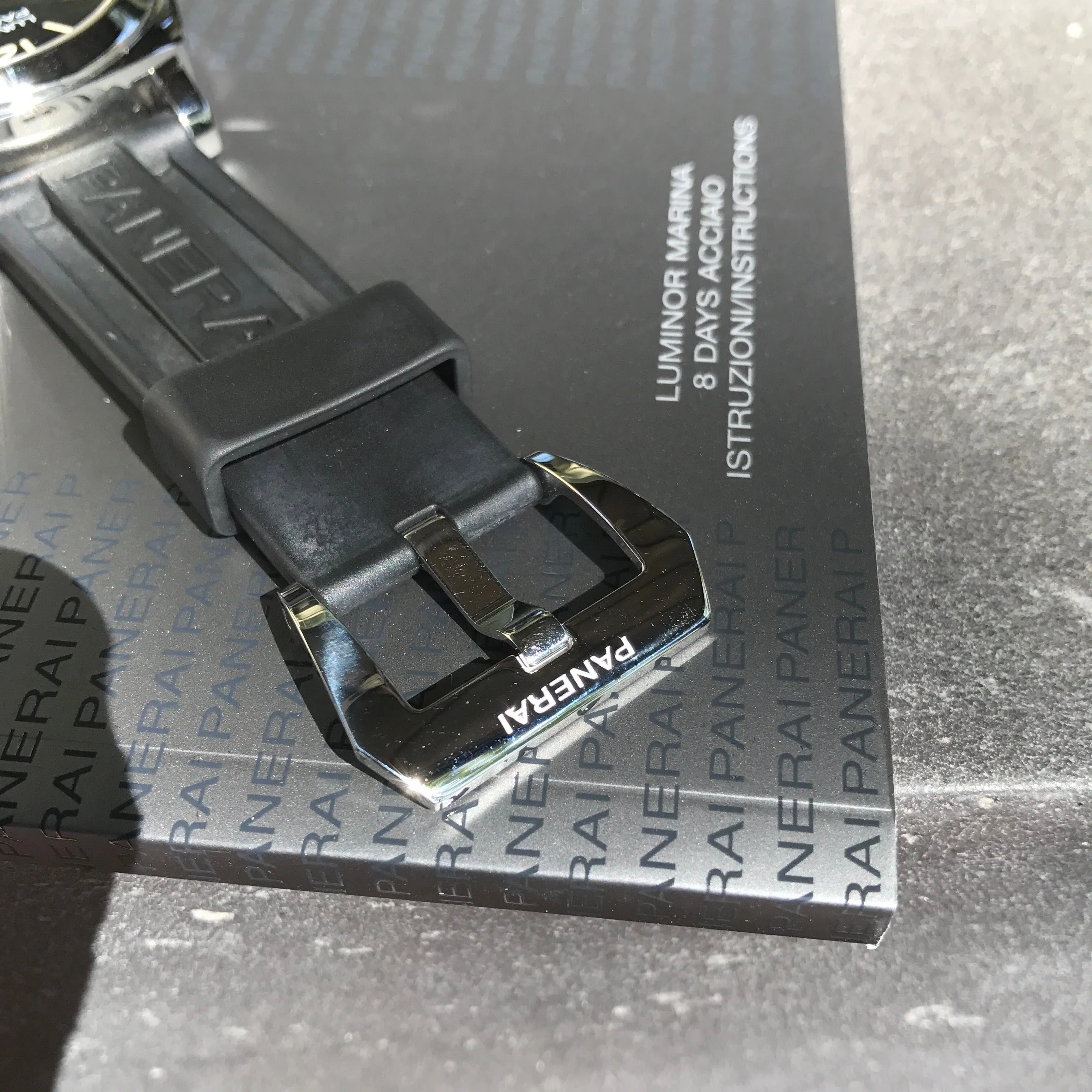 Panerai Luminor PAM 590 8 Days Acciado 44mm Manual Wind Caliber P5000 Wristwatch