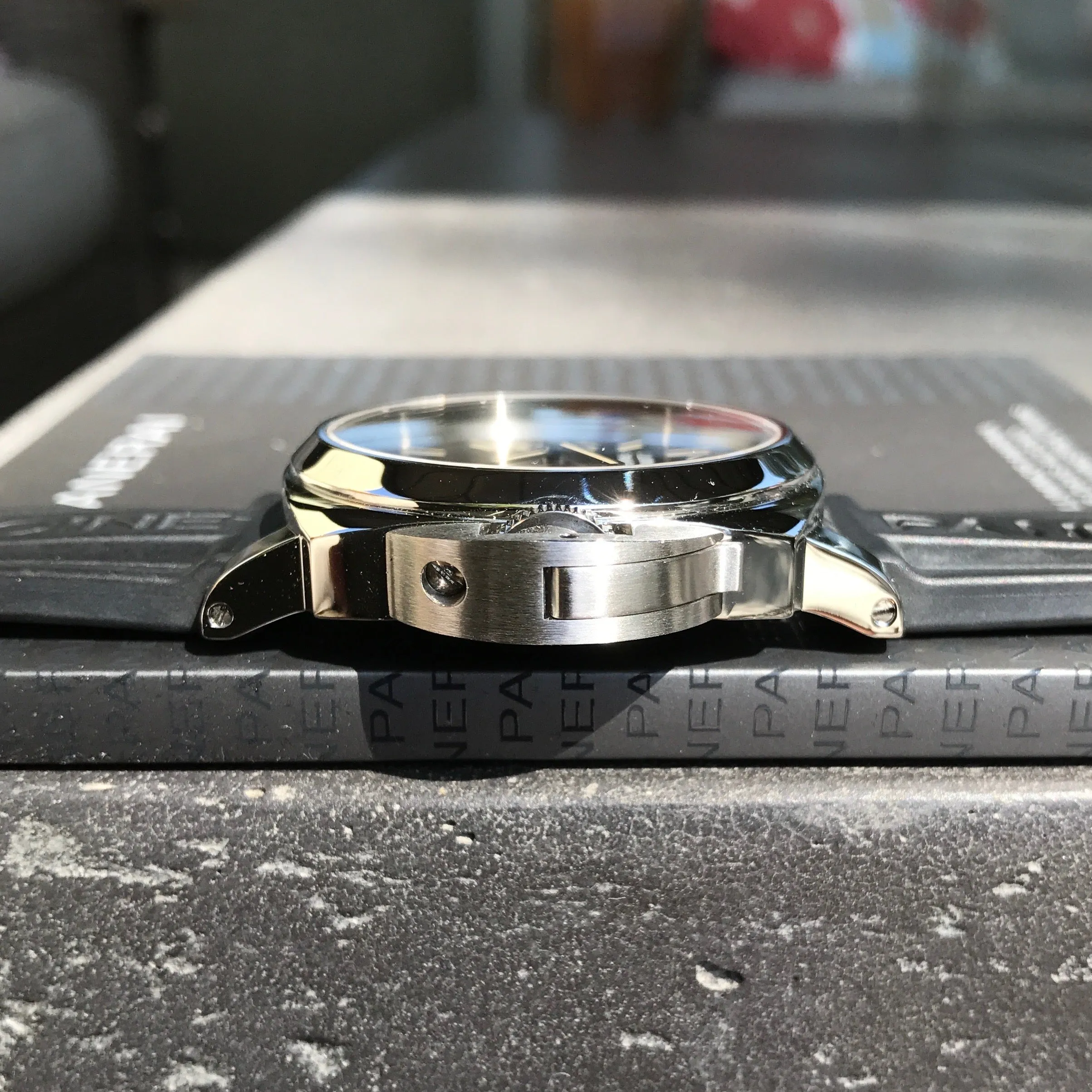 Panerai Luminor PAM 590 8 Days Acciado 44mm Manual Wind Caliber P5000 Wristwatch