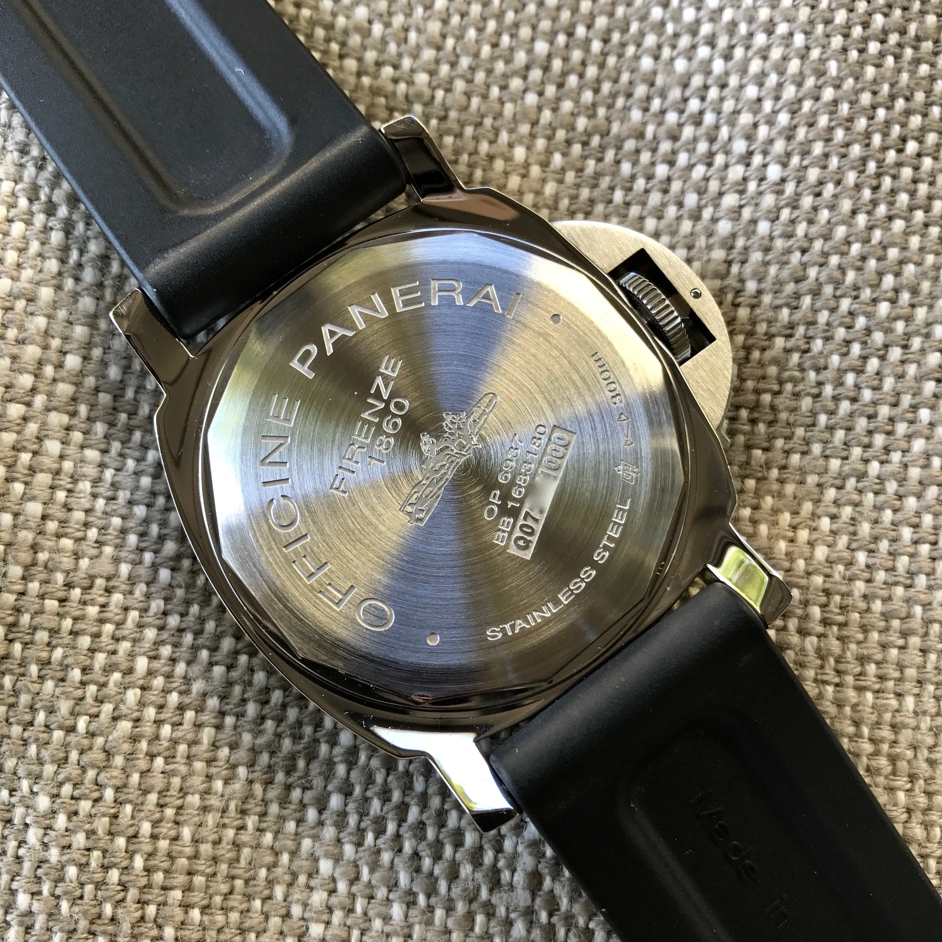 Panerai Luminor PAM 590 8 Days Acciado 44mm Manual Wind Caliber P5000 Wristwatch