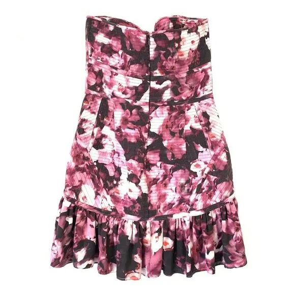 PARKER S Britney Silk Floral Quilted Mini Dress