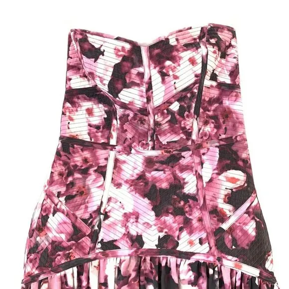 PARKER S Britney Silk Floral Quilted Mini Dress