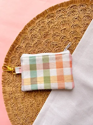 Pastel Checker Mini Pouch