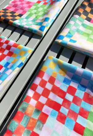 Pastel Checkerland Broadcloth Napkins
