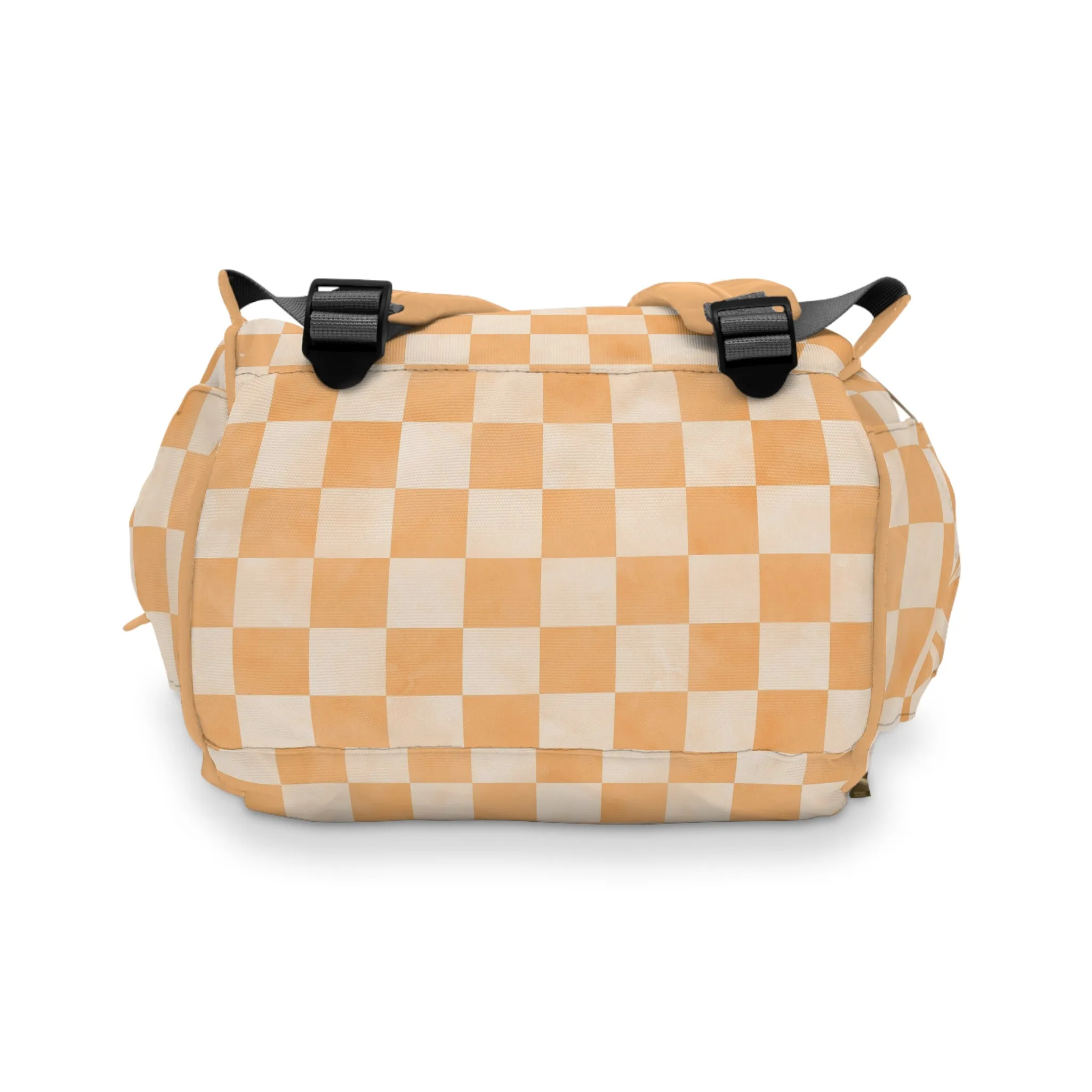 Pastel Checkers Diaper Backpack - Chic & Practical Baby Bag with Checkerboard Patterns, Perfect for Minimalist Parents