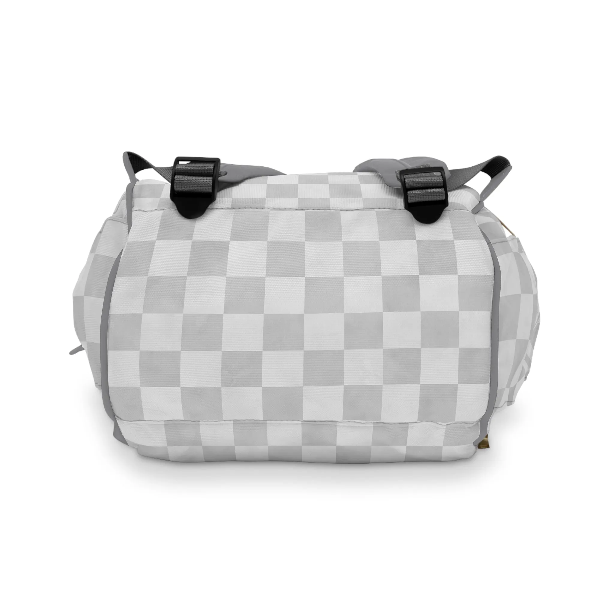 Pastel Checkers Diaper Backpack - Chic & Practical Baby Bag with Checkerboard Patterns, Perfect for Minimalist Parents