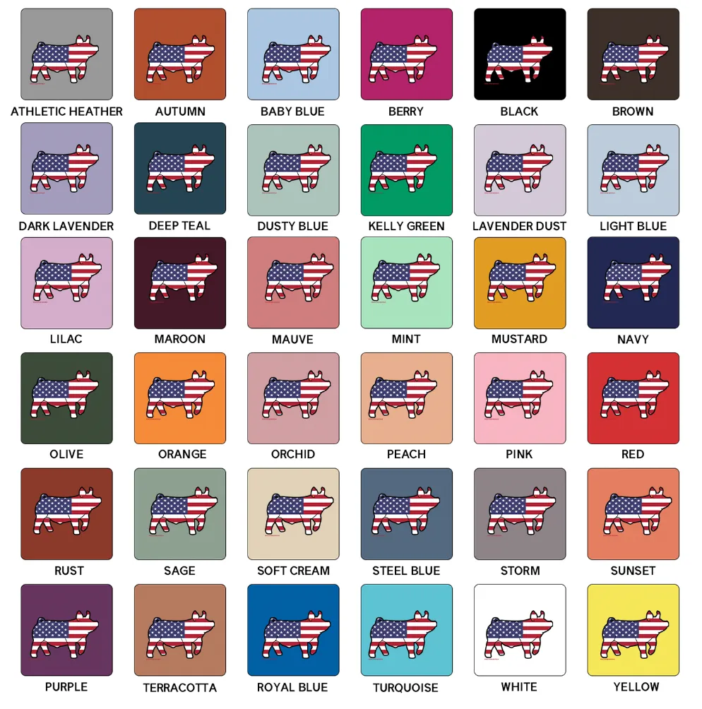 Patriotic Pig T-Shirt (XS-4XL) - Multiple Colors!