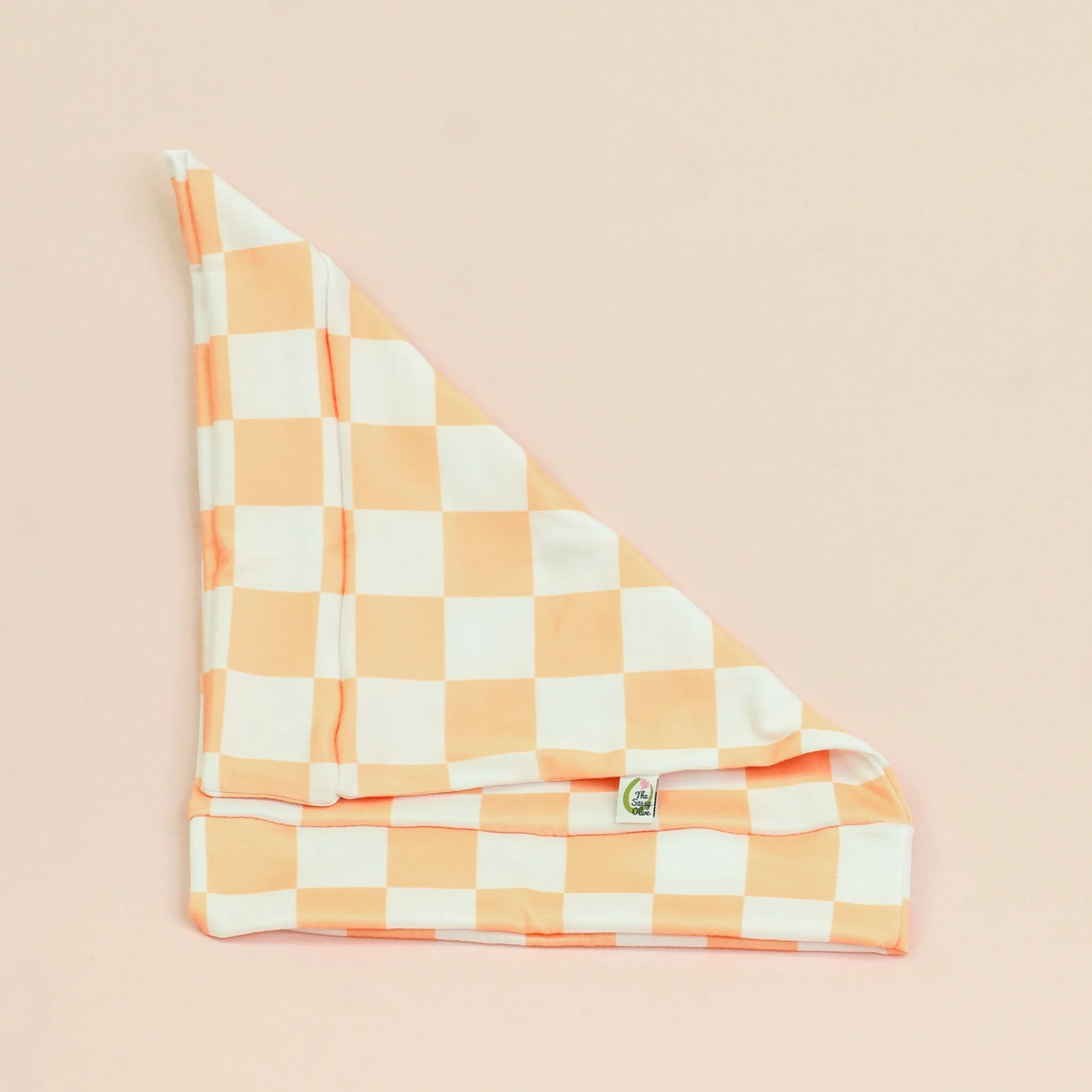 Peach Fuzz Checker Boho Buff