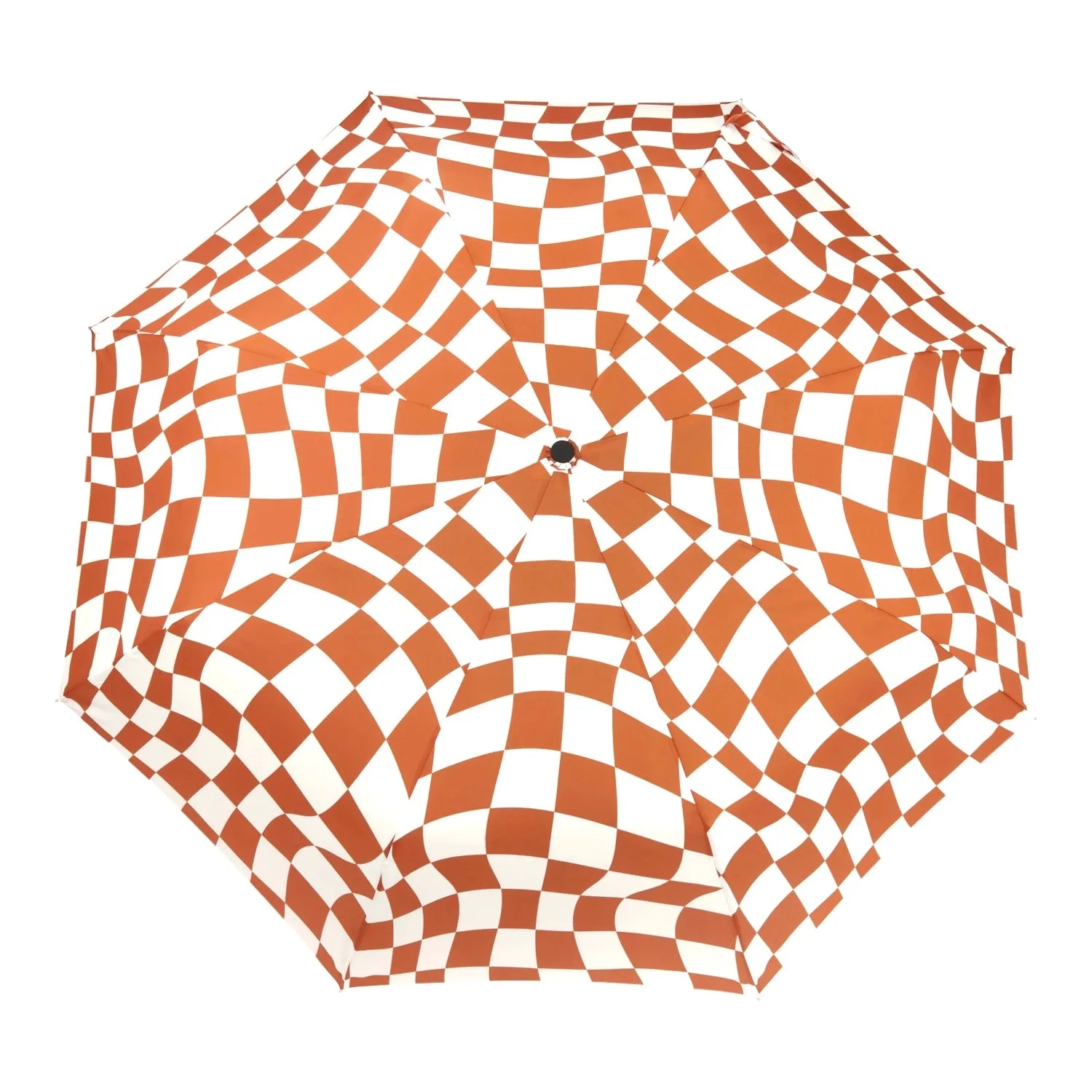 Peanut Butter Checker Compact Duck Umbrella