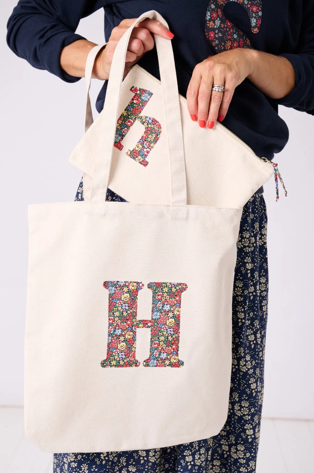 Personalised Liberty Print Zip Pouch