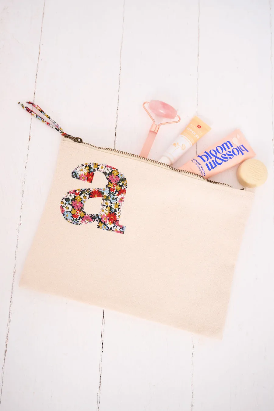 Personalised Liberty Print Zip Pouch