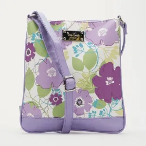 Pierre Cardin Aasha Floral Crossbody Bag Lilac   PCL05128LIFL-A0