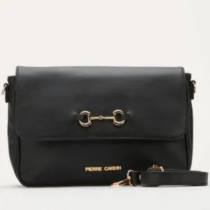 Pierre Cardin Adele Flapover Crossbody Bag | Black- PCL05133BKBK-A0
