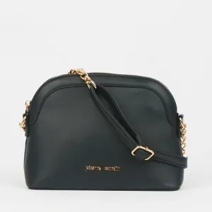 Pierre Cardin Milena Croc/Plain Crossbody Black