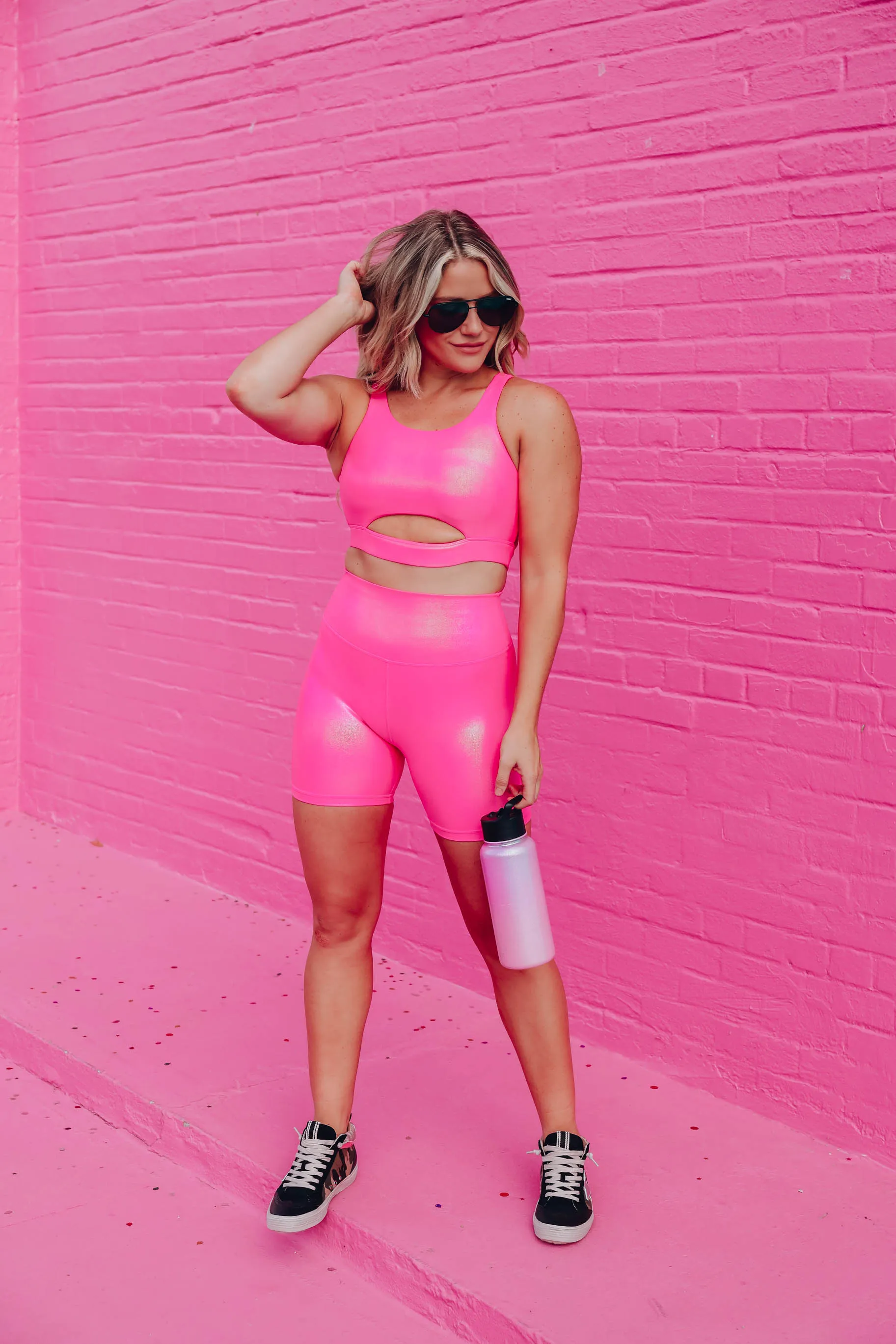 Pink As Can Be Biker Shorts