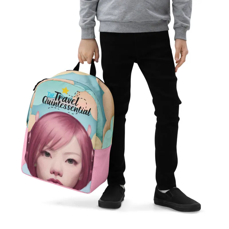 Pink Head TheTravelQuintessential Minimalist Backpack