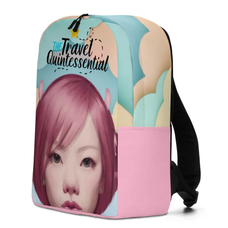 Pink Head TheTravelQuintessential Minimalist Backpack