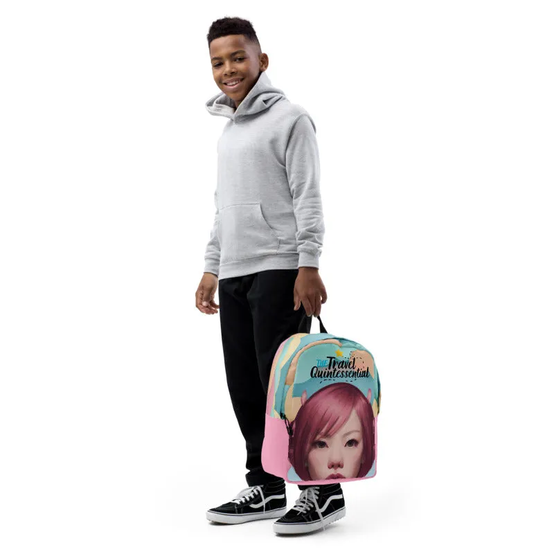 Pink Head TheTravelQuintessential Minimalist Backpack