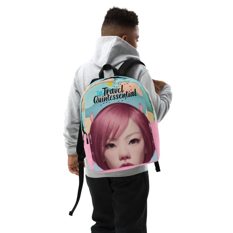 Pink Head TheTravelQuintessential Minimalist Backpack