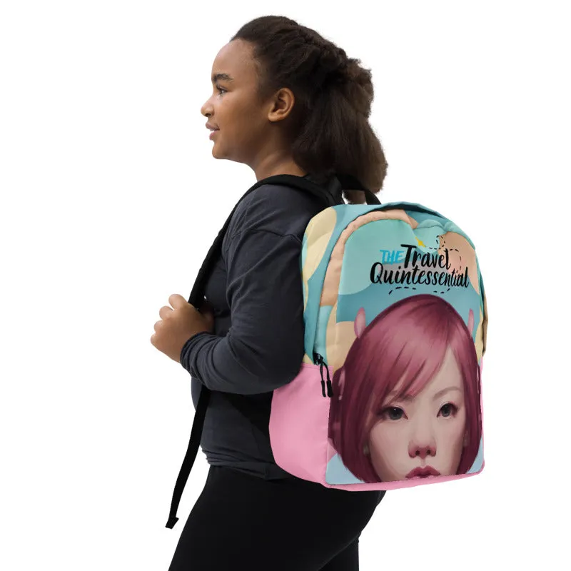 Pink Head TheTravelQuintessential Minimalist Backpack