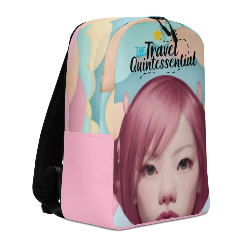 Pink Head TheTravelQuintessential Minimalist Backpack