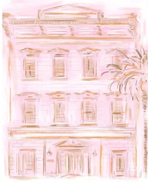 PINK IN CHARLESTON - CANVAS 30x40 PRINT