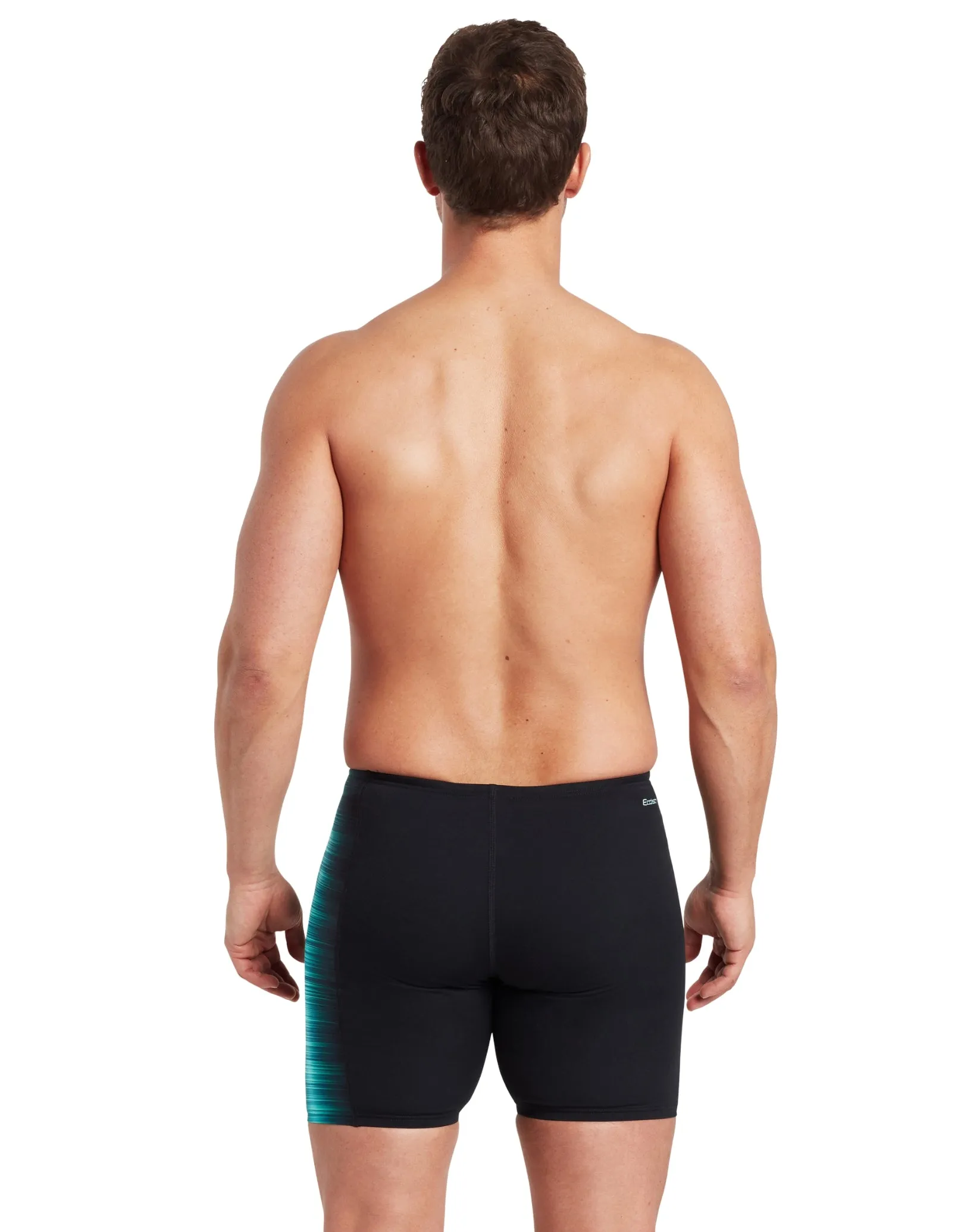 Pipeline Panelled Mid Swim Jammer - Black/Blues