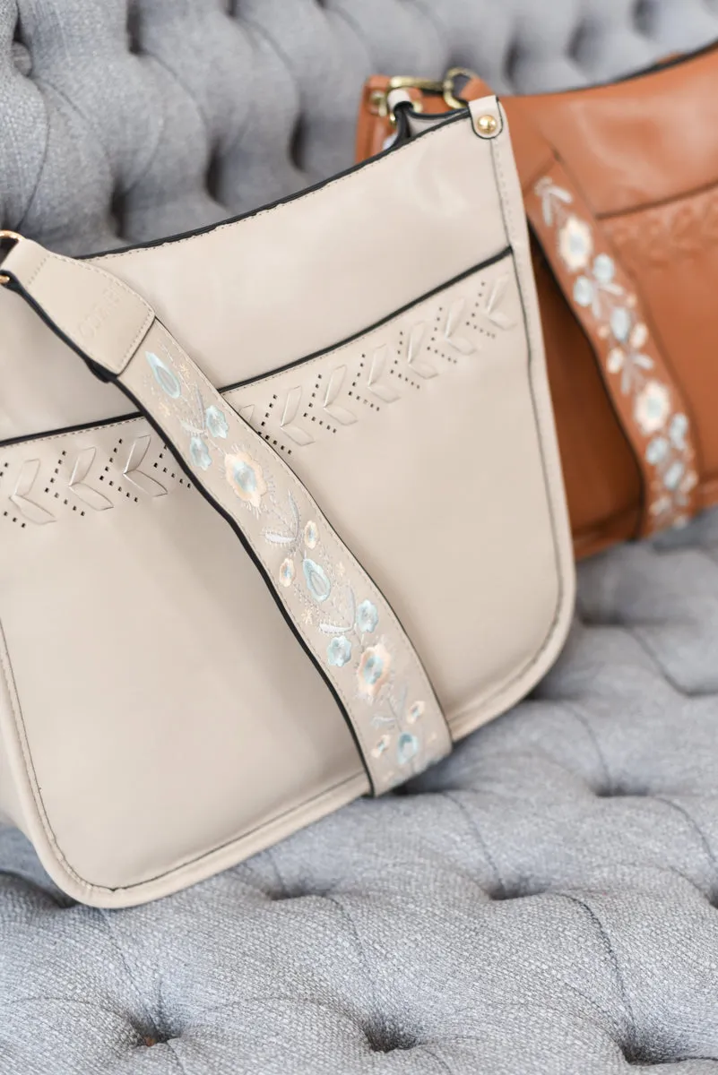 Pippa Stitch Accent Crossbody w/ Guitar Strap