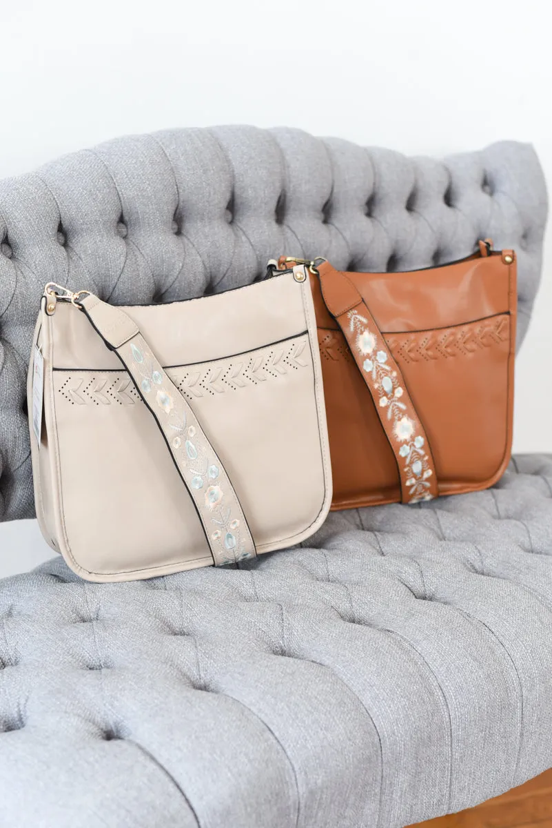 Pippa Stitch Accent Crossbody w/ Guitar Strap
