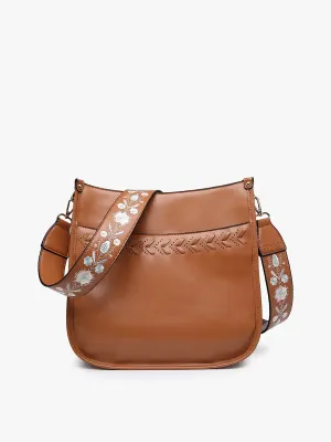 Pippa Stitch Accent Crossbody w/ Guitar Strap