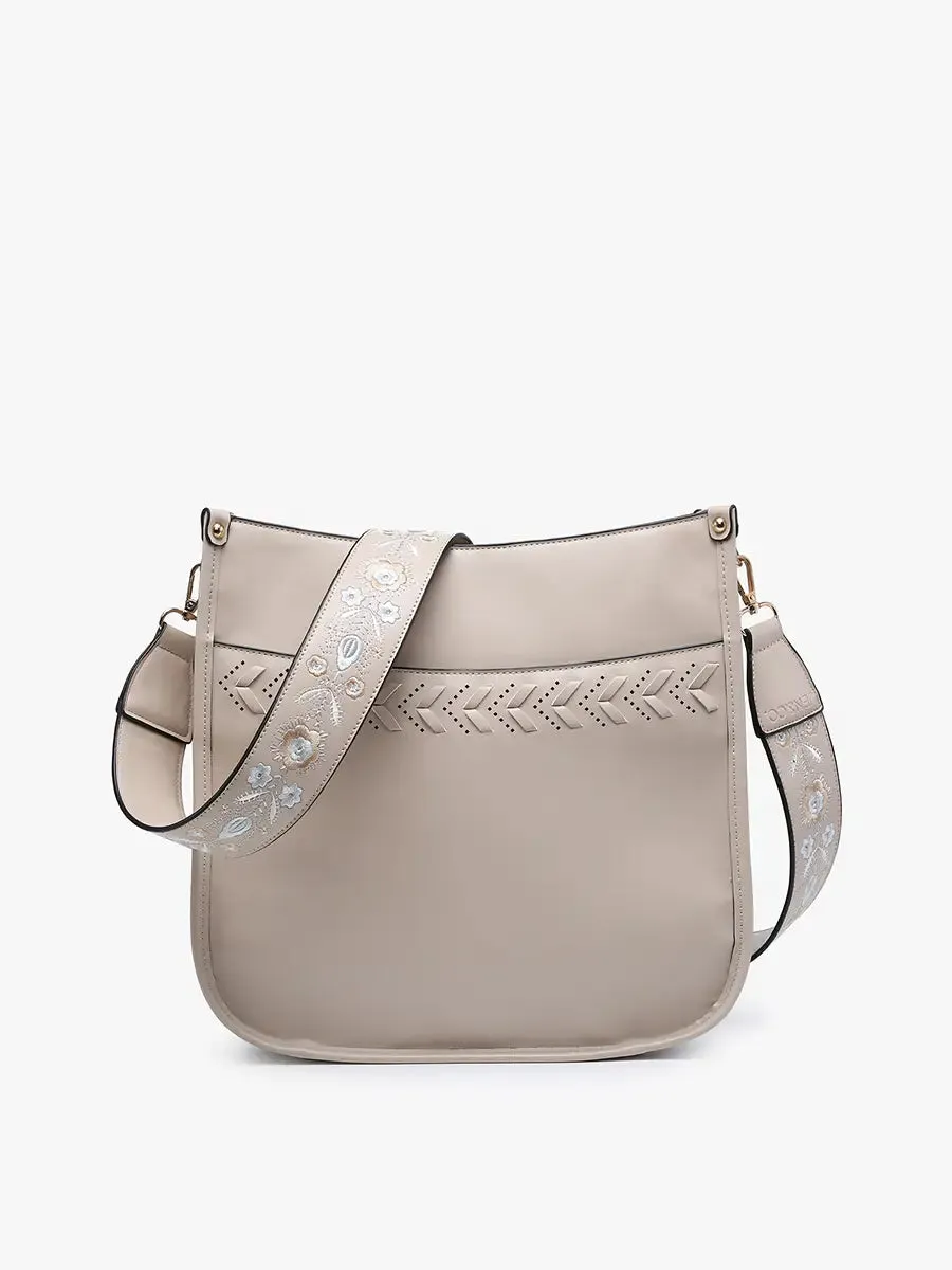 Pippa Stitch Accent Crossbody w/ Guitar Strap