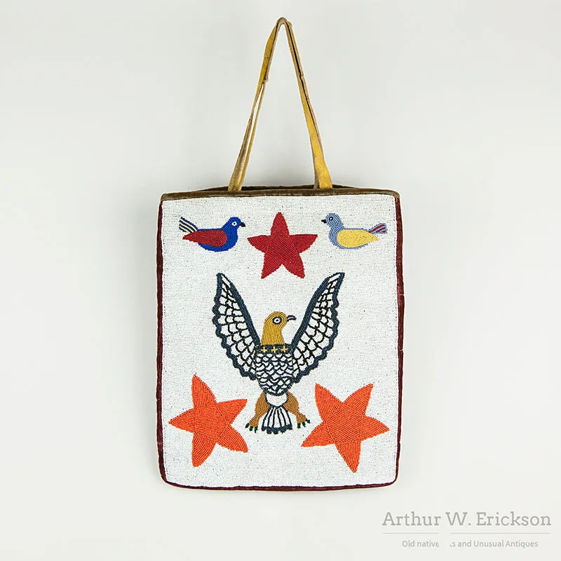 Plateau Beaded Bag with Eagle and Stars