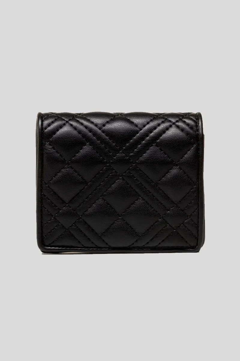 Portafogli Quilted Nappa Pu - Nero
