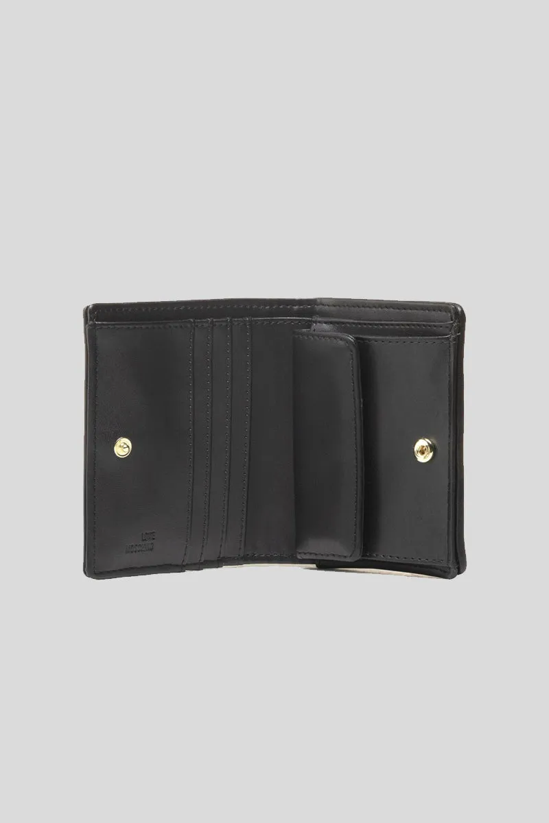 Portafogli Quilted Nappa Pu - Nero